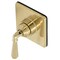 Kingston Brass KS3047HL Single-Handle Three-Way Diverter Valve with Trim Kit, Brushed Brass KS3047HL - alternate 1